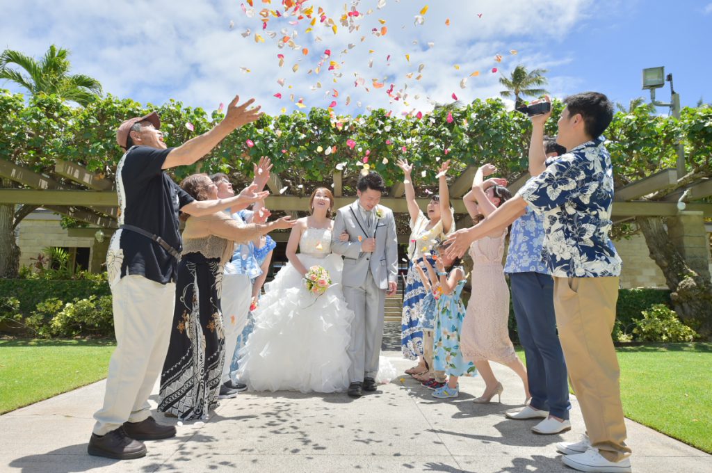 ハワイで結婚式・挙式を行う親族・家族